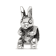 Sterling Silver Bunny Bead