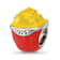 Sterling Silver Kids Enamel Popcorn Bucket with Star Bead