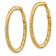 14k Yellow Gold 1 3/4" Twisted Round Hoop Earrings