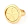 Sand Dollar Ring In Gold-Tone