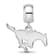 Sterling Silver Rhodium-plated LogoArt Southern Methodist University
Small Dangle Bead