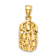 14k Yellow Gold Textured Nugget Pendant