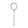 Rhodium Over 14k White Gold Polished Bubble Letter I Initial Pendant