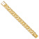 14k Yellow Gold 15mm Textured Nugget Bracelet