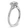 Rhodium Over 14K White Gold Eternal Promise Lab Grown Diamond Halo
Complete Ring 0.748ctw
