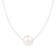 9.5-10.5mm White Cultured Freshwater Pearl Sterling Silver Necklace