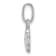 Rhodium Over Sterling Silver White and Yellow Enamel Daisy Children's Pendant