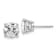 Rhodium Over 14K Gold Lab Grown Diamond 4ct. VS/SI GH+, 4-Prong Earrings