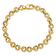 14K Yellow Gold Polished Fancy Infinity Link Bracelet
