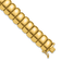 14K Yellow Gold 13.5mm Band Link 7.5 Inch Bracelet