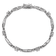 Rhodium Over Sterling Silver Cubic Zirconia Mom with Safety Clasp Bracelet