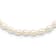 Rhodium Over Sterling Silver 4-5mm White Rice FWC Pearl Children's Necklace
