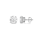 14K White Gold 1.50 Ctw Round Lab-Grown Diamond Studs, F Color SI2 Clarity