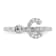 Rhodium Over 14K White Gold Lab Grown Diamond VS/SI GH, Initial G
Adjustable Ring