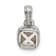Rhodium Over Sterling Silver with 14k Accent White Topaz Pendant