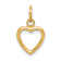 14k Yellow Gold Polished Cut-out Heart Pendant