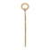 14k Yellow Gold Laser Designed Passion Cross Pendant