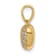 14k Yellow Gold Polished 3D Cubic Zirconia Heart Pendant