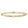 14K Yellow Gold Polished Fancy Link with 1-inch Extension Bracelet