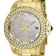 Invicta Angel 34mm White Dial Yellow Stainless Steel Quartz Watch