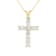 1.50ctw Diamond Cross Pendant in 14k Yellow Gold