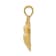 14k Yellow Gold Solid Open-backed Bee Pendant