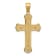 14K Yellow Gold Polished Crucifix Pendant