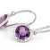 Purple Amethyst 14k White Gold Dangle Earrings 3.31ctw