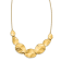 14K Yellow Gold Polished Textured with 2-inch Extension Necklace