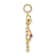 10k Yellow Gold Pink Simulant June Birthstone and Clear Cubic Zirconia
Girl Charm