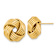 14k Yellow Gold Polished Love Knot Stud Earrings
