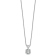 Rhodium Over 14K Gold 1.50 ct. 7.5mm Round D E F Pure Light Moissanite
Solitaire Pendant with Chain