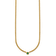 14K Yellow Gold Emerald Curb 18 inch Necklace