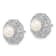 Rhodium Over Sterling Silver Textured 5-6mm Freshwater Cultured Pearl
Flower Post Earrings