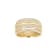 White Cubic Zirconia 18K Yellow Gold Over Sterling Silver Three Row Band
Ring 2.57ctw