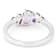 Multi-Stone Amethyst And Rhodolite Band Ring In Sterling Silver