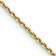 14k Yellow Gold 0.9mm Solid Diamond-cut Round Open Link Cable 16 Inch Chain