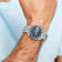 Charles Hubert Stainless Steel Chronograph Blue Dial Watch