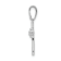 Rhodium Over 14K White Gold 0.02ct. Diamond Cross Pendant