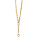 14K Yellow Gold Paperclip Link Y-drop 18-inch Lariat Necklace