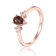 Blue Lab Created Alexandrite with White Sapphire Accents 14K Rose Gold
Over Sterling Silver Ring