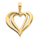 14k Yellow Gold Fancy Heart Pendant