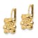 14K Yellow Gold Polished Teddy Bear Leverback Earrings