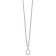 Rhodium Over Sterling Silver Cutout Letter O Initial Necklace