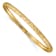 14K Yellow Gold Hexagonal Design Diamond-cut Flexible Bangle