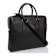 Prada Black Leather Top Zipper Briefcase