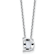 White Lab-Grown White Diamond F VS 14K White Gold "D" Initial
Necklace 2.80ct