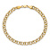 14k Yellow Gold 5mm Diamond-Cut Double Link Bracelet