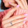 London Blue Topaz & Diamond 10K White Gold Link Ring 0.44ctw