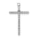 Rhodium Over 14K White Gold Diamond Letter T Initial Pendant
